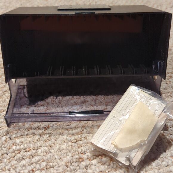 Vintage Car & Home Cassette Case Organizer Mount Labels Holds 12 - Picture 5 of 6